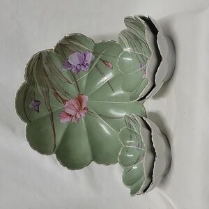 Japanese signed floral bowl